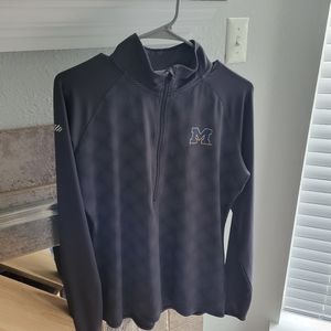 Michigan 3/4 Zip Pullover. Moisture Wicking